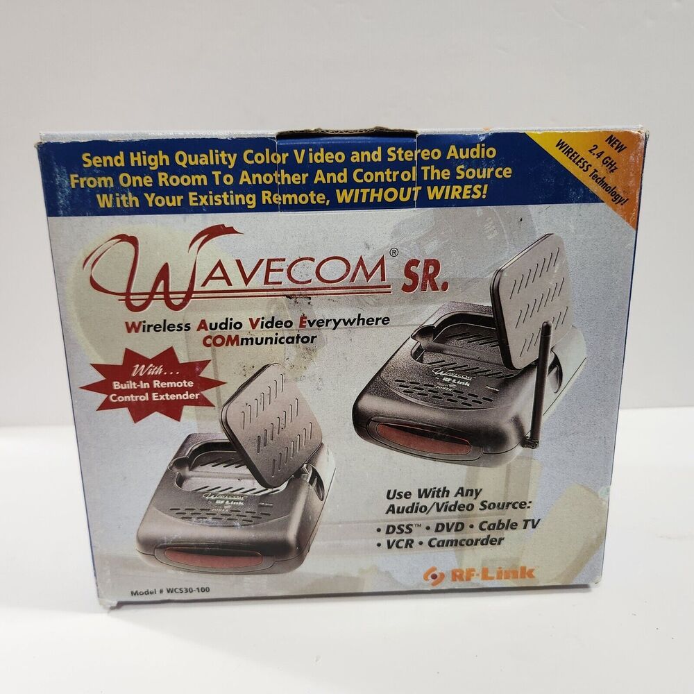 Wavecom Sr. Wireless Audio Video  Everywhere Communicator New Model# WCS30-100